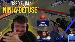 OS MELHORES NINJA DEFUSES QUE O GAULES JÁ TRANSMITIU! ( Fallen, S1mple, Felps, Vini..)