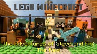 FULL MOVIE | LEGO Minecraft: The Adventures of Steve and Fin: The Raid | Lego Minecraft Stop Motion