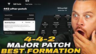 FC 25 AFTER MAJOR PATCH GREATEST POSSIBLE 4-4-2 FORMATION *INSANE CUSTOM TACTICS & ROLES*