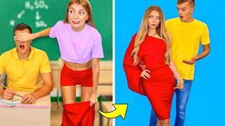 SIMPLE CLOTHES HACKS FOR GIRLS! School Supplies Ideas & DIY Outfit by Mariana ZD