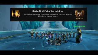 [Progress] Icecrown Citadel 25 HEROIC - WORLD FIRST -WoW Classic - Resto Shaman PoV