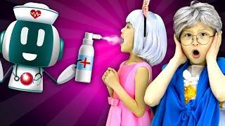 Robot Doctor Helping Mimi - Nursery Rhymes & Kids Songs | Cherry Berry Song