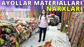 AYOLLAR UCHUN MATERIALLAR NARXLARI 2024 | KO'YLAKLAR | KIYIMLAR