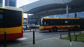 Krótka składanka autobusowa przy Dworcu Centralnym