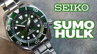 SEIKO SPB103J1 SUMO HULK Full Review | SBDC081 Seiko Sumo in Green | 6R35