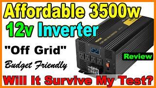 Affordable 3500w Sine Inverter REAL Test! Unpaid #Review - off electrical grid - solar workshop