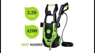 PowRyte Elite 4200PSI 3.2GPM Electric Power Washer with 5 Quick-Connect Spray Tips