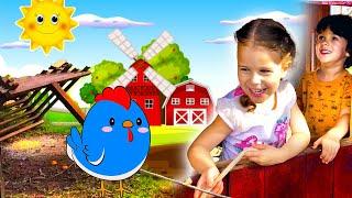 FAZENDINHA com ANIMAIS e GALINHAS PINTADINHAS| Kids Lauren Show