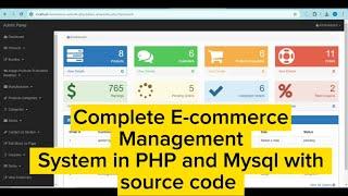 Complete E-commerce Website in PHP and Mysql with Source code