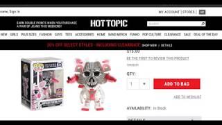 Hot Topic Jumpscare Funtime Foxy Pop! 2017 Convention Exclusive