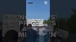 'No Kings' rallies spread out across Michigan in protest of President Trump
