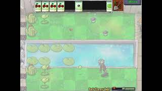 Plants Vs. Zombies: Survival Pool Dark Stormy Night Hybrid Mini Game