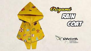 Origami Kids Rain Coat Cute