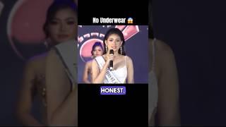 Too Honest Answer? Whats your opinion? #beautypageant