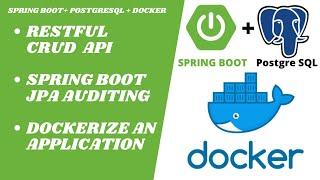 Spring Boot with PostgreSQL and Docker Compose | RESTful CRUD API Example | Spring Data JPA Auditing