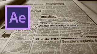 After Effects: Create a Video to Newspaper Front-Page Transition Effect