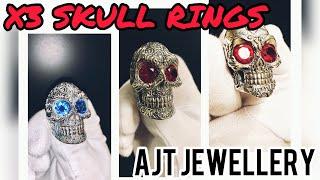 Sterling Silver Skull Rings | Ultimate Collection - By AJT Jewellery