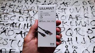 Unboxing Ikea LILLHULT USB-A To Lightning Cable 2024