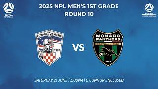 Capital Football NPL Men's 1st Grade Round 11 - O'Connor Knights SC vs Monaro Panthers FC