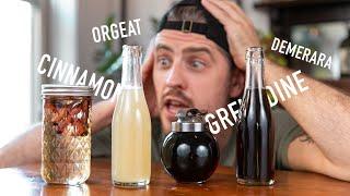 4 EASY to Make Cocktail Syrups | grenadine & orgeat!