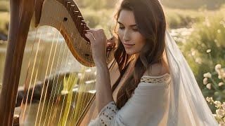 Relaxing Music  12 Hours of Heavenly Harp Music  No Repeats