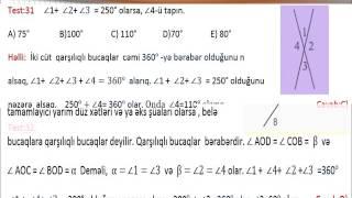 Həndəsiənin ilk anlayışları test-10-50-nin hlli