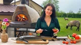 Seafood and Meat Feast Cooked Over Open Flames! 