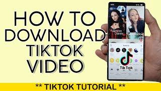 How to Download Tiktok Videos to Mobile Phone | How to Save Tiktok Videos in 2025