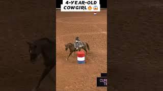 4-Year Old Little Girl Barrel racer