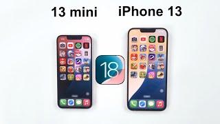 iOS 18 - iPhone 13 mini vs iPhone 13 Speed Test Comparison