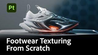 Footwear Texturing from Start to Finish – Live Tutorial in Substance 3D Painter | Adobe Substance 3D