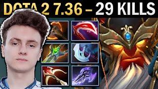 Ember Spirit Gameplay Miracle with 29 Kills and Battlefury - Dota 7.36