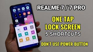 Realme 7 / 7 Pro : One Tap Lock Screen | Lock your screen without power button