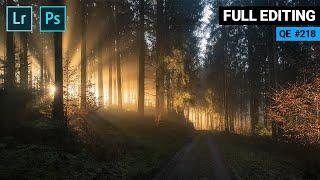 Creating a Dreamy Forest Landscape with Lightroom & Photoshop | QE #218