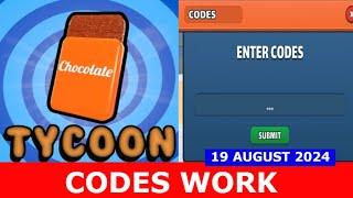 *CODES WORK* Chocolate Factory Tycoon ROBLOX | AUGUST 19, 2024