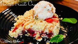 СЛАДКИШ С ГОРСКИ ПЛОДОВЕ/КРАМБЪЛ/ПАЙ НА ТРОХИ|FOREST FRUIT CRUMBLE EASY RECIPE/SUMMER FRUIT/BERRY