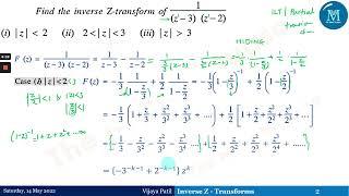 Inverse Z-Transforms | by Partial Fraction Method