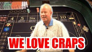 THIS IS WHY WE LOVE CRAPS 30 Roll Craps Challenge - WIN BIG or BUST #452