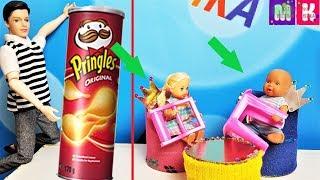 IN SHORT, THE PRINGLES CHAIRS! KATYA AND MAX drôle #Cartoons #dolls #Barbie