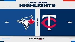 MLB Highlights | Blue Jays vs. Twins - June 6, 2025
