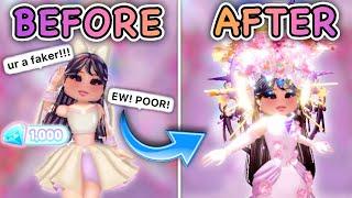 Trolling as a FAKE RICH PERSON in Royale  High GONE WRONG LOL || READ DESCRIPTION!!