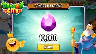 How to get 10000 Gem Rewards in Dragon City for Beginners 2024 