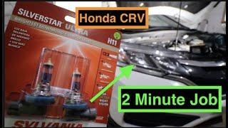 How to replace headlight bulbs Honda CRV