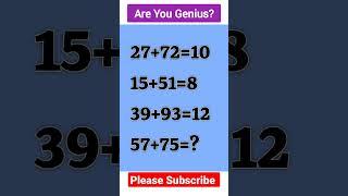 IQ test  Only for Genius #viral #iqtest #puzzle #upsc #shorts #ssc #upsv#bank#ips#ias#tips#bps