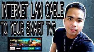 HOW TO CONNECT INTERNET LAN CABLE TO YOUR TV