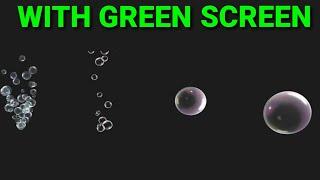 NO COPYRIGHT GREEN SCREEN BUBBLES(7 types)