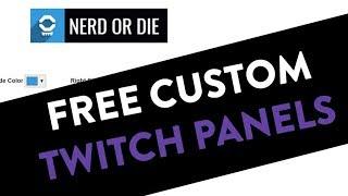 How to create a twitch panel (tutorial) *Quick and Easy!*