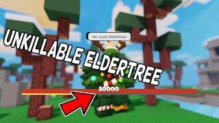 The new ELDERTREE BUFF makes me UNKILLABLE (Roblox BedWars)