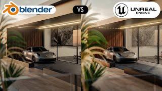 Blender vs Unreal: Comparing EEVEE, Cycles, Lumen, & Path Tracing