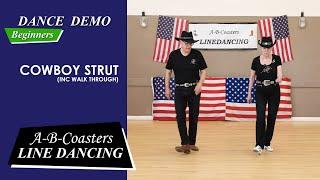 COWBOY STRUT - Line Dance Demo & Walk Through